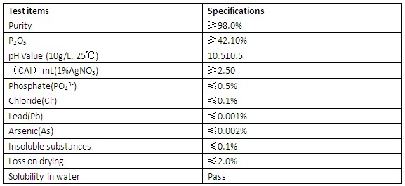 焦磷酸鉀指标